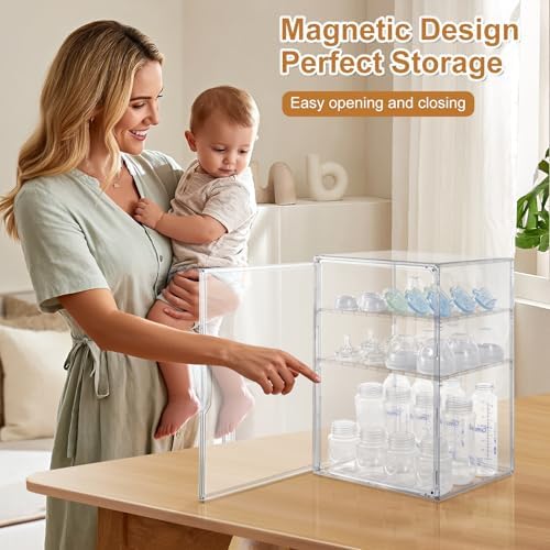 ERTIUANIO Baby Bottle Organizer – 3 Tier Bottle Storage Organizer Baby - Image 4