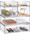 LALOBLUE Stackable Clear Acrylic Drawer Baby Bottle Makeup Organizer 6PC by Laloblue