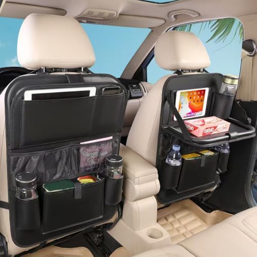 2PACK Leather Car Backseat Organizer by MONKONAR