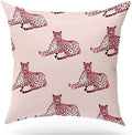KongMoTree Leopard Throw Pillow Covers, Cheetah Print Pillowcase, Leopard Decor by KongMoTree