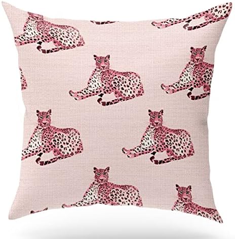 KongMoTree Leopard Throw Pillow Covers, Cheetah Print Pillowcase, Leopard Decor by KongMoTree