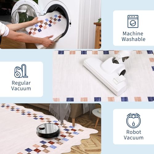 GarveeHome Washable Rug 5x7 for Living Room Large Bedroom Scalloped Rug - Image 6