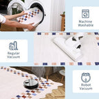 GarveeHome Small Washable Area Rug 2x3 Solid Color Scalloped Kitchen Rugs - Image 6