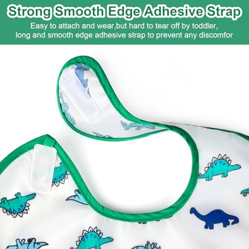 Accmor Waterproof Baby Bibs for Eating, Mess Proof Toddler Feeding Bibs for - Image 3