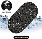 WELTRXE Pebbles Bath Mat for Tub Black Non-Slip Bathtub Mat - Image 5
