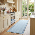 GarveeHome 2.5x8 Scalloped Washable Runner Rug Non Slip Hallway Kitchen Rug by GarveeHome