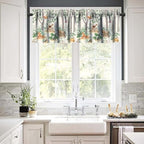 Forest Animal Valance Curtain for Kids Cartoon Nature Green Forest Cute Fox Owl - Image 5