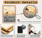 Framed Jesus Canvas Wall Art Jesus Holding Child In The Flower Patch Wall Decor - Image 4
