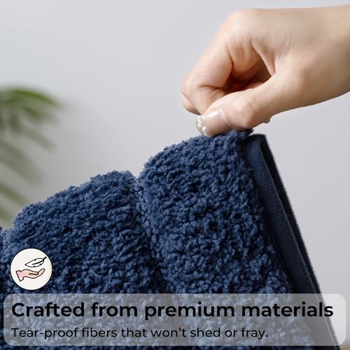 GRANNY SAYS Blue Bathroom Rugs Set 2 Piece, Soft Microfiber Bath Mats - Image 6