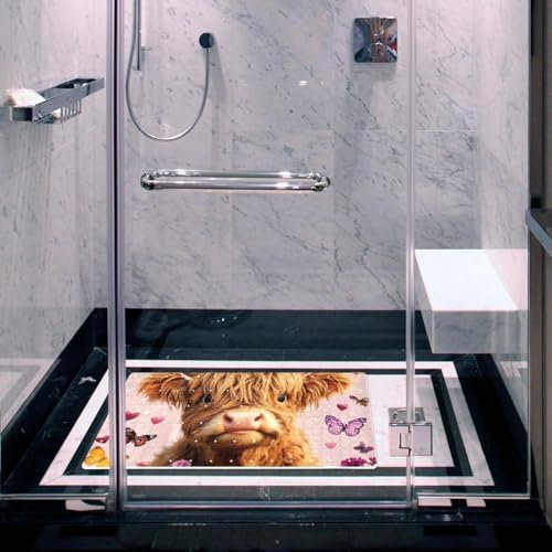 Non Slip Bathtub and Shower Mat 26.8x15.1 inch, Bath Mat - Image 6