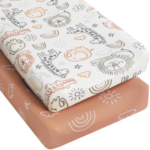 Yoofoss 2-Pack Diaper Changing Pad Cover by YOOFOSS