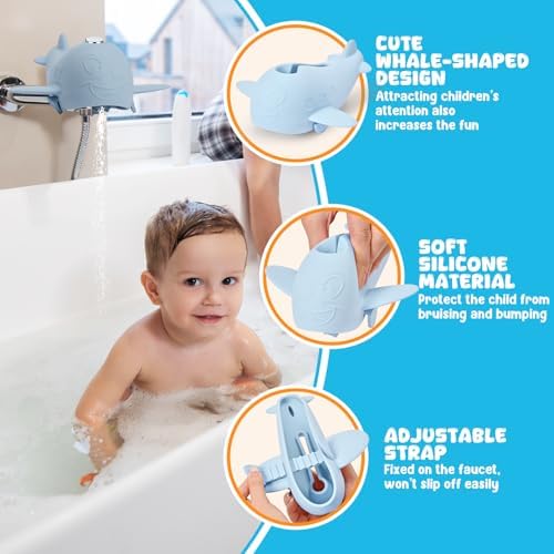 Bath Spout Cover, Baby Bathtub Faucet Cover, Universal Silicone Safety Guard - Image 3
