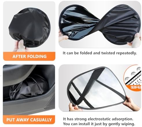 4PCS Car Window Shade, Automobile Sunshade, Car Sun Blocker, Static Suction car - Image 3