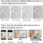 Lecloud Leia Ivory Sheer Curtains 72 Inches Long 2 Panels, Jacquard Texture - Image 7
