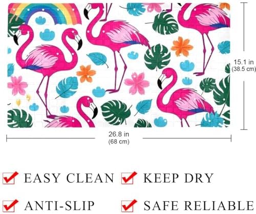 Non Slip Shower Mat Bathtub Mat 15.1x26.8 Inch, Quick Dry Bath Mat - Image 4