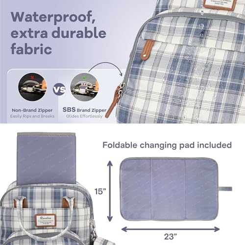 RUVALINO Diaper Bag Backpack, Large Capacity, Waterproof - Image 7