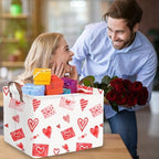 Valentines basket, Collapsible waterproof nursery laundry basket, Valentine's - Image 5