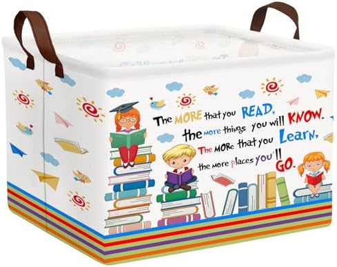 Reading Book Storage Basket Organizer by ASKETAM