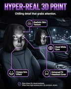Creative Car Headrest Covers, Ghost Face Headrest Covers, Scary Covers - Image 4