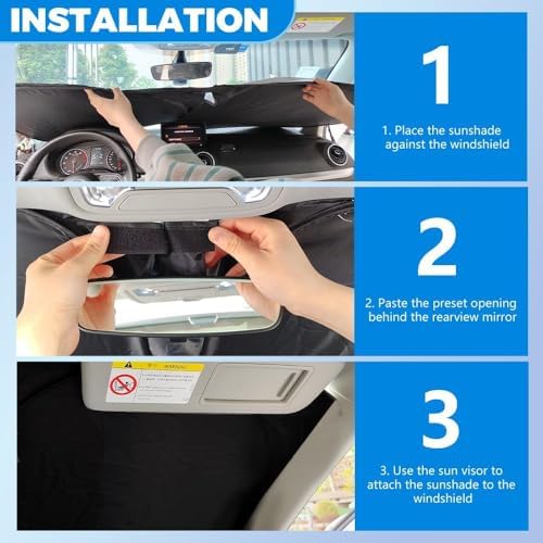 300T Thickened Automotive Glass Sunshade and Comes - Image 5