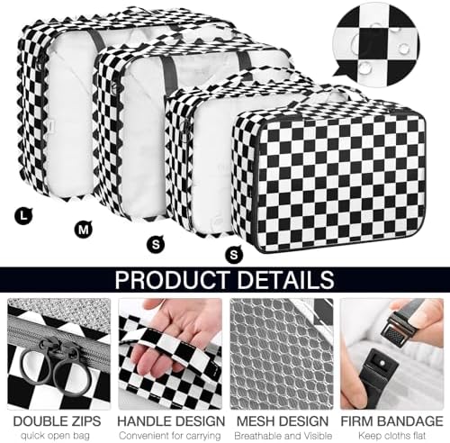 KPX 8 Set Packing Cubes for Travel, Luggage Packing Organizers Accessories - Image 3