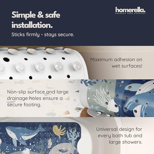 homerella Bathtub Mat Non Slip Kids 40x16 Baby Bath Mat Non Slip Anti Mold - Image 4