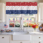 Vandarllin July 4th Kitchen Curtains Valances - Image 2