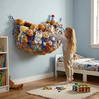 Stuffed Animal Net or Hammock for Flat Wall Mounted Handmade Macrame Toy - Image 5