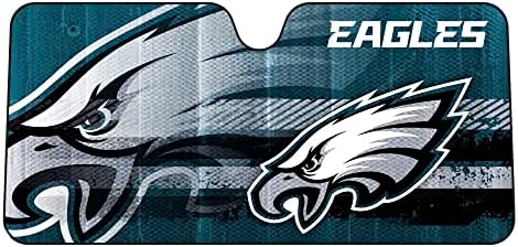 Fanmats NFL Windshield Sun Auto Shade, Sun Shield Sun Visor Accordion tri-fold by FANMATS