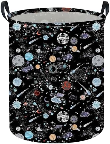 Moon and Stars Laundry hamper Baby Laundry Hamper Collapsible Canvas Waterproof by Sanjiaofen