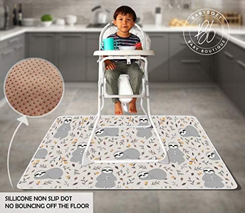 Splat Mat for Baby – Under High Chair Floor Mat Protects Wood, Vinyl and Carpet - Image 2