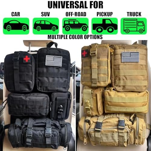 7 PACK Tactical Seat back organizer Truck organizer - Image 4