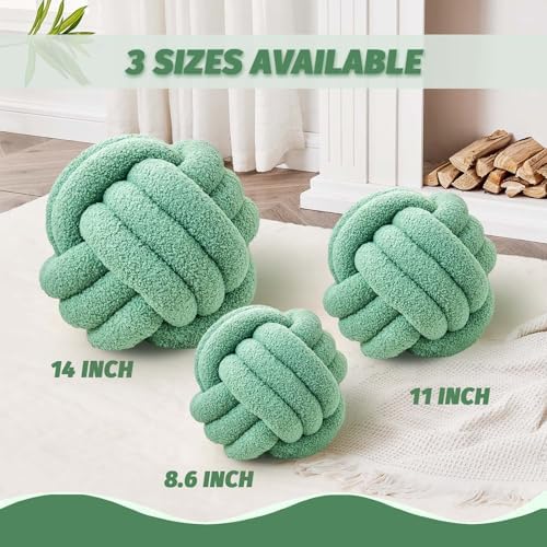 Uvvyui Knot Pillow Ball, Soft Home Decorative Pillows, Round Throw Pillow - Image 2