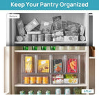 Vtopmart Clear Stackable Storage Drawers, 6 Pack Wide Tall Set - Image 4
