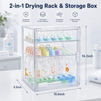 New Clear Acrylic Baby Bottle Storage Organizer - Image 2