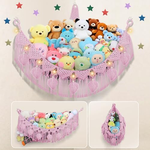 Stuffed Animal Storage Hammock Corner by iHansee