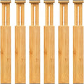 VaeFae 60-Pack Adjustable Bamboo Drawer Dividers, Expandable Drawer Organizer by VaeFaeDirect