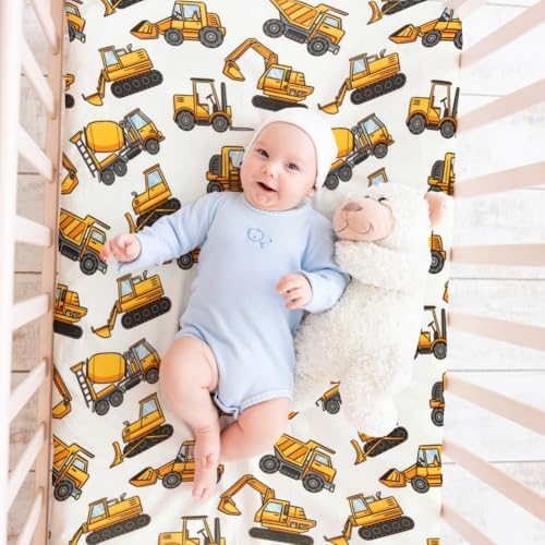 4 Pack Baby Boy Pack N Play Mini Crib Sheets Soft Fitted Baby Boy Mattress - Image 4