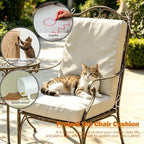 Outdoor High Back Chair Cushion Cover 44x20x4in - Image 6