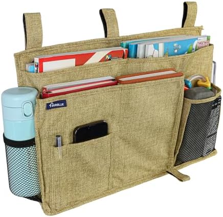 Surblue Bedside Caddy Hanging Bed Organizer Storage Bag Pocket by SURBLUE