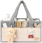 YOSING Diaper Caddy Organizer for Changing Table, Newborn Caddy for Car Travel by YOSING