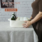XUANGUO Medium Woven Cotton Rope Storage Basket - Image 2