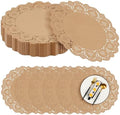 MCEAST 300 Pack Round Brown Kraft Paper Doilies 13.5 Inches Lace Paper Place by MCEAST