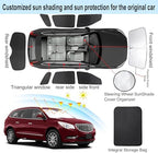 TINGLU Window Shades for Buick Enclave 2010-2017 Accessories Car Side Full - Image 3