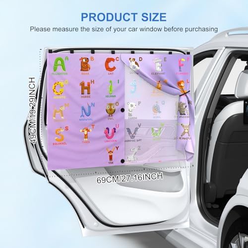 Car Window Shades, 8 Strong Magnets Magnetic Side Window Sun Shade - Image 7