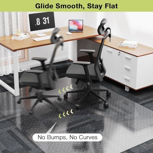 【Shipped Flat】2 Packs 32" x 48"Heavy Duty Clear Office Chair Mat - Image 5