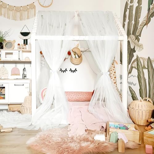 NICETOWN Beige Kids Bed Canopy for Bedroom by NICETOWN