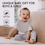 10 Pack Cotton Snap Bibs for Baby Boy Girl, Super Soft Drool Bibs for Teething - Image 2