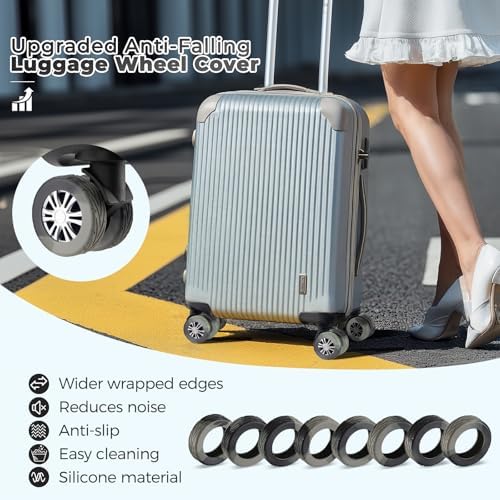 8Pcs Luggage Wheel Covers, Travel Accessories - Image 2