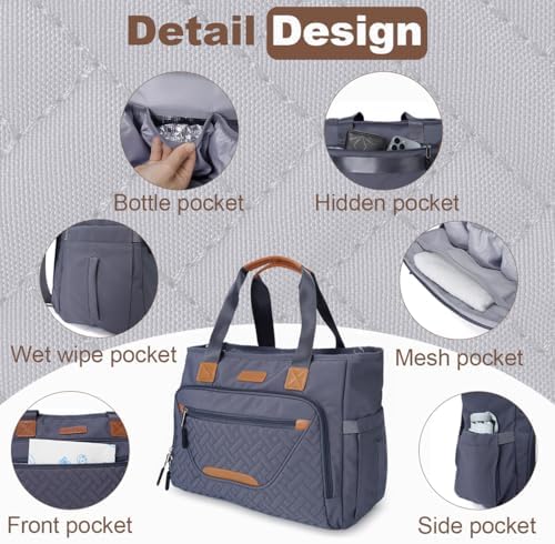 FHELAD Diaper Bag Tote for Women, Baby Diaper Bag - Image 6